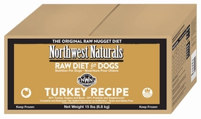 Northwest Naturals Frozen Raw Nuggets - Turkey - 15lb Box livestock health goat wellness poultry spray cattle health aid goat nutrition