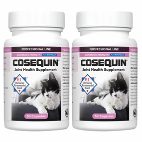 Nutramax Cosequin Professional for Cats, 60 Capsules dog plush squeaky toy interactive plush toy plush rope toy tough plush dog pillow toy