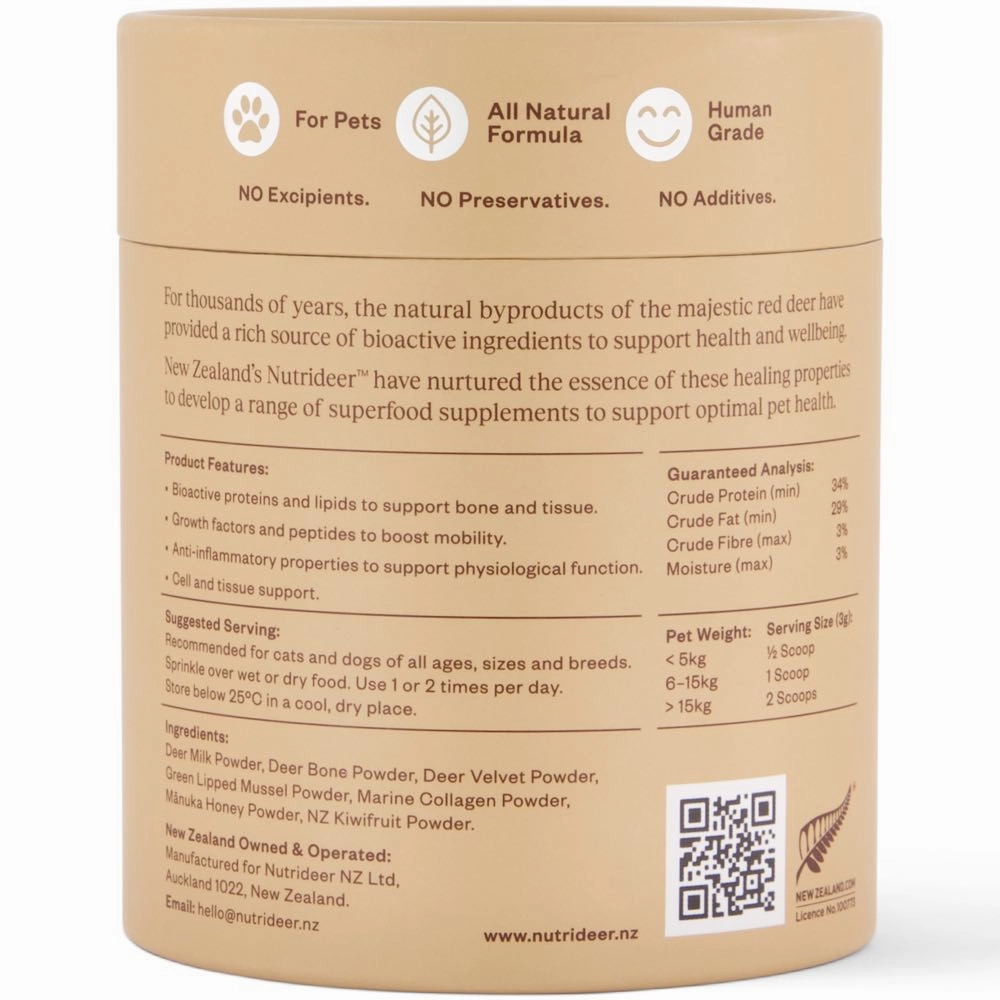 Nutrideer Move & Play Joint & Mobility Supplement For Cats & Dogs 90g