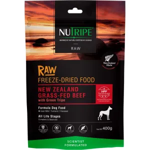 Nutripe Raw NZ Grass-Fed Beef With Green Tripe Grain-Free Freeze-Dried Dog Food 400g horse supplement horse vitamins animal probiotics livestock digestive aid horse immune booster