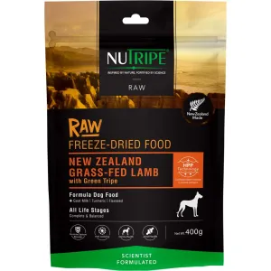 Nutripe Raw NZ Grass-Fed Lamb With Green Tripe Grain-Free Freeze-Dried Dog Food 400g horse supplement horse vitamins animal probiotics livestock digestive aid horse immune booster