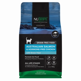 Nutripe Essence Australian Salmon & Chicken with Green Tripe Grain-Free Dry Cat Food kitten food wet kitten food kitten milk kitten treats grain free kitten food