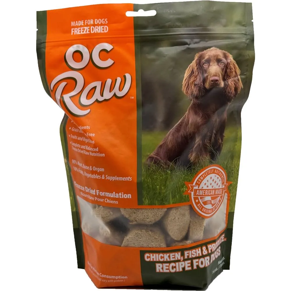 OC Raw Chicken, Fish & Produce Grain-Free Freeze-Dried Raw Dog Food 14oz horse supplement horse vitamins animal probiotics livestock digestive aid horse immune booster