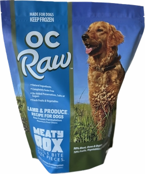OC Raw Frozen Dog Food Meaty Rox - Lamb & Produce livestock health goat wellness poultry spray cattle health aid goat nutrition