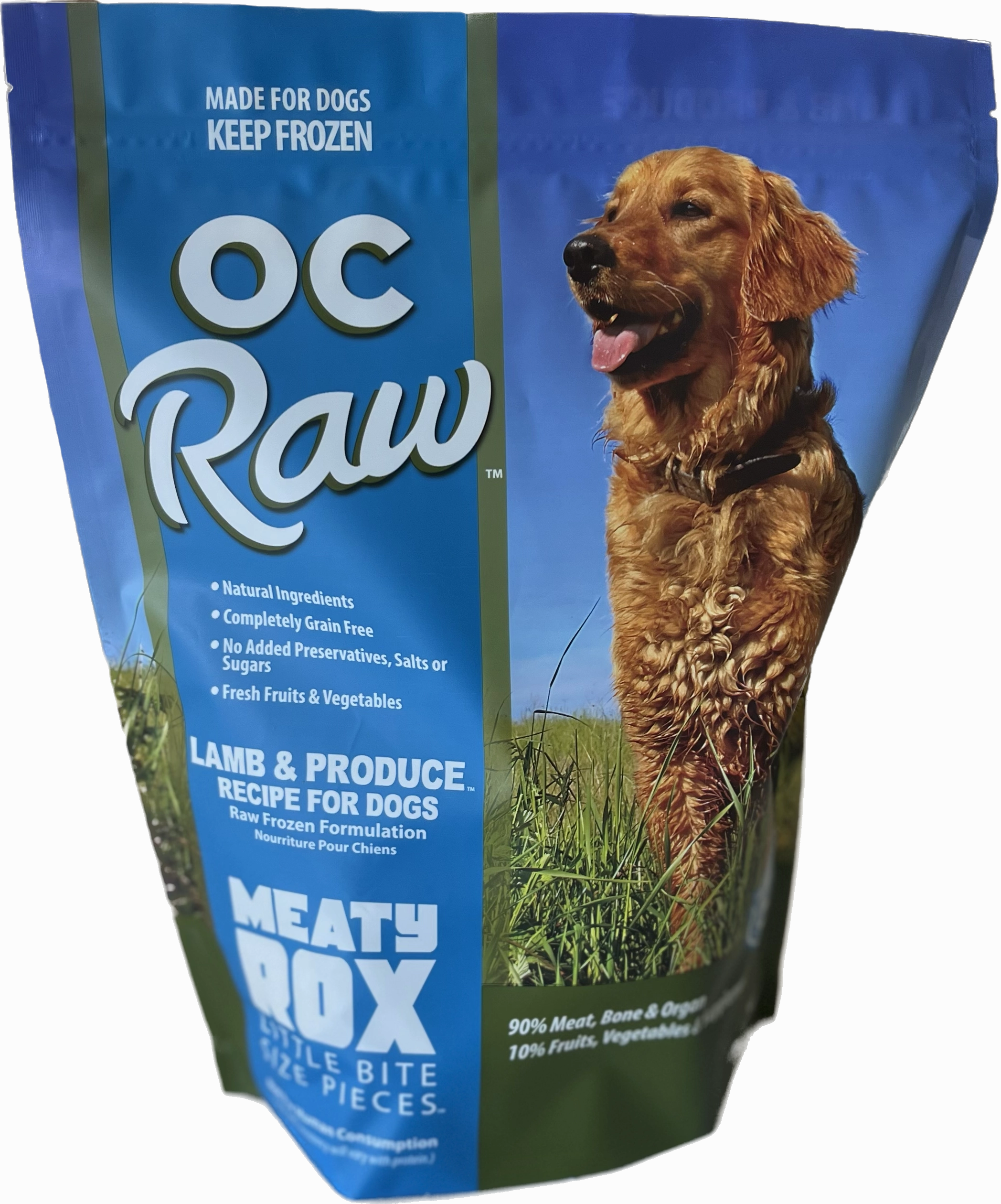 OC Raw Frozen Dog Food Meaty Rox - Lamb & Produce livestock health goat wellness poultry spray cattle health aid goat nutrition