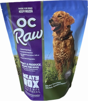 OC Raw Frozen Dog Food Meaty Rox - Rabbit & Produce livestock health goat wellness poultry spray cattle health aid goat nutrition