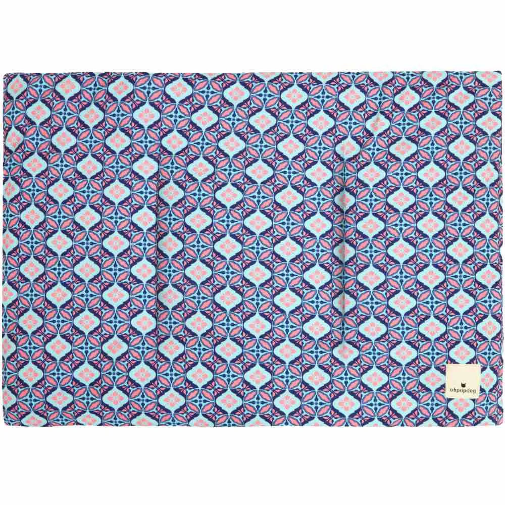 Ohpopdog Cooling Dog Mat (Bunga Peach) dog bones rawhide chew sticks dog jerky bacon bone