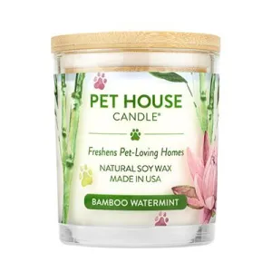One Fur All Pet House 9oz Candle - Bamboo Watermint dog pain relief hip joint supplement senior dog care pet arthritis aid dog skin supplement