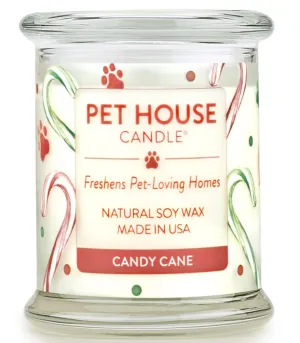 One Fur All Pet House 9oz Candle - Candy Cane dog pain relief hip joint supplement senior dog care pet arthritis aid dog skin supplement