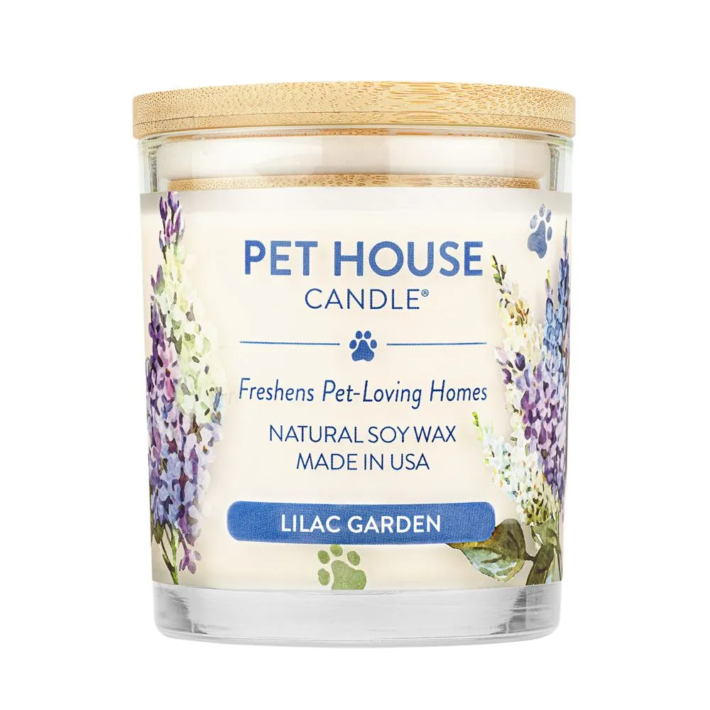 One Fur All Pet House 9oz Candle - Lilac Garden dog pain relief hip joint supplement senior dog care pet arthritis aid dog skin supplement