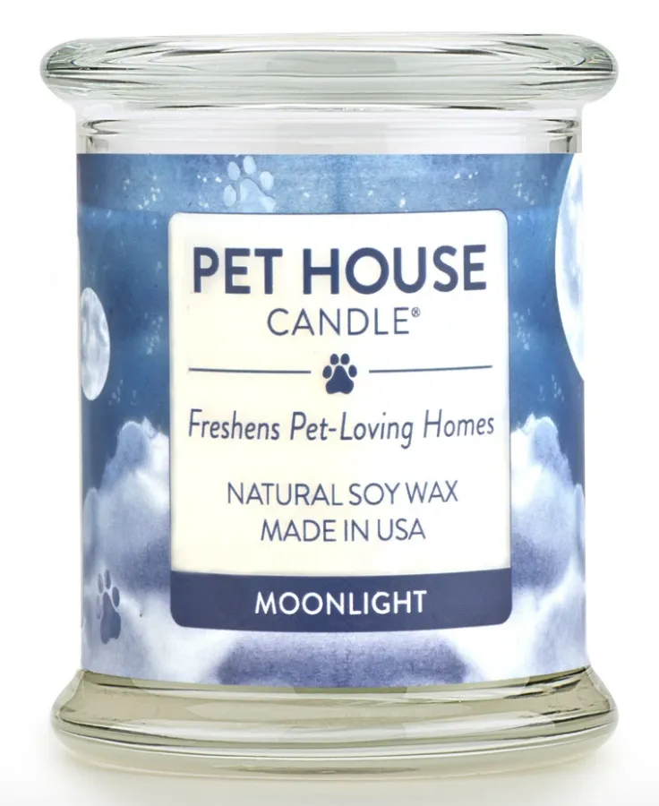 One Fur All Pet House 9oz Candle - Moonlight dog pain relief hip joint supplement senior dog care pet arthritis aid dog skin supplement