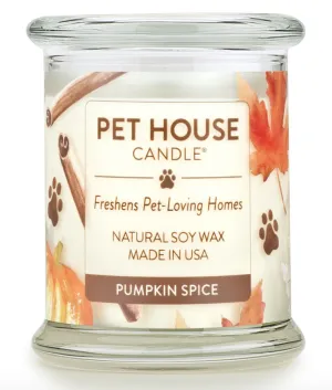 One Fur All Pet House 9oz Candle - Pumpkin Spice dog pain relief hip joint supplement senior dog care pet arthritis aid dog skin supplement