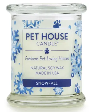 One Fur All Pet House 9oz Candle - Snowfall dog pain relief hip joint supplement senior dog care pet arthritis aid dog skin supplement