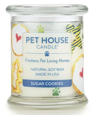 One Fur All Pet House 9oz Candle - Sugar Cookies dog pain relief hip joint supplement senior dog care pet arthritis aid dog skin supplement