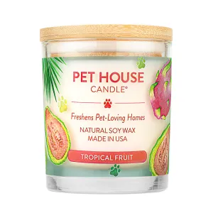 One Fur All Pet House 9oz Candle - Tropical Fruit dog pain relief hip joint supplement senior dog care pet arthritis aid dog skin supplement