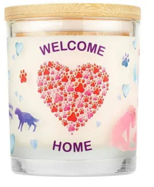 One Fur All Pet House 9oz Candle - Welcome Home dog pain relief hip joint supplement senior dog care pet arthritis aid dog skin supplement