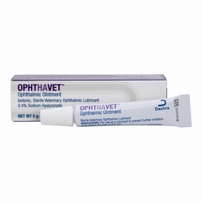 OphtHAvet Ophthalmic Ointment, 5 gram tube cat climbing tree cat hammock cat steps cat grooming kit cat safety gate