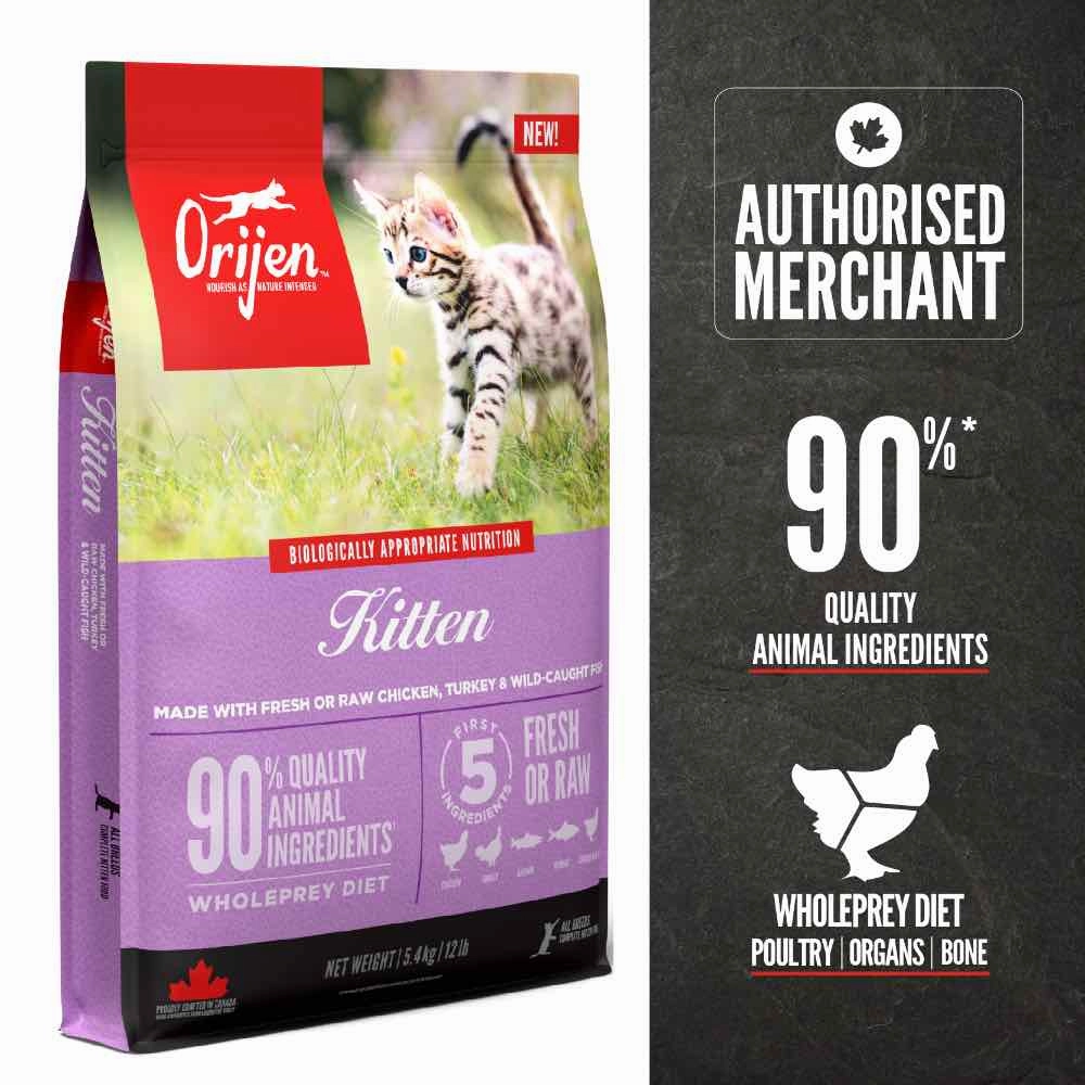 ORIJEN Kitten Grain-Free Dry Cat Food natural cat food soft cat treats freeze dried cat food organic cat treats indoor cat food