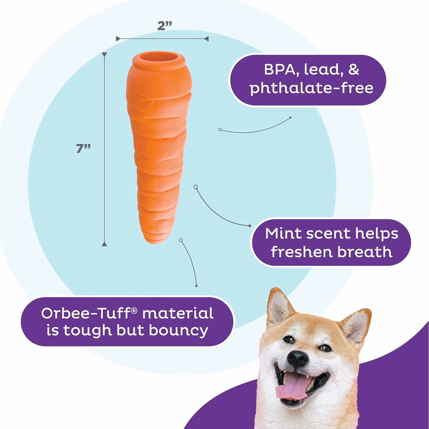 Outward Hound Orbee Tuff Carrot