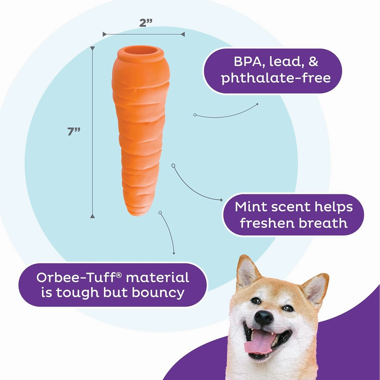 Outward Hound Orbee Tuff Carrot
