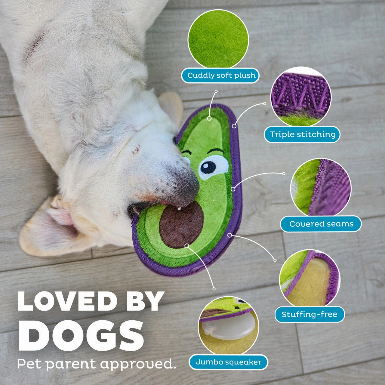 Outward Hound Tough Skinz Avocado