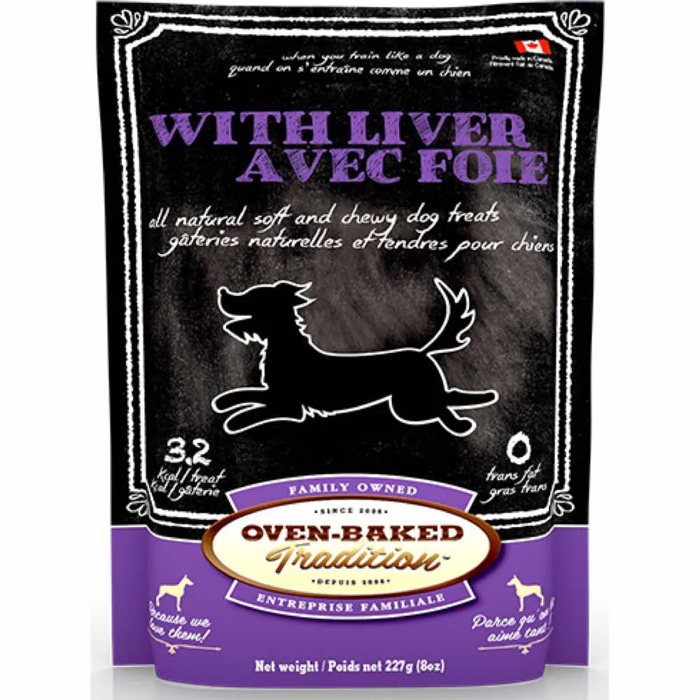 Oven-Baked Tradition Liver Dog Treats 227g dog supplies dog food toys accessories dog bed