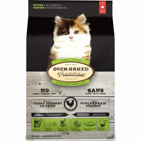 Oven-Baked Tradition Chicken Kitten Dry Cat Food 2.5lb cat snacks catnip treats healthy cat food cat reward treats low calorie cat food