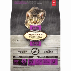 Oven-Baked Tradition Duck Grain Free Dry Cat Food natural cat food soft cat treats freeze dried cat food organic cat treats indoor cat food