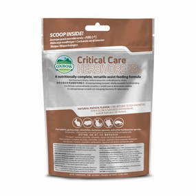 Oxbow Critical Care Herbivore Fine Grind 100g cat vitamins cat digestive aid cat immune support cat joint supplement cat skin supplement