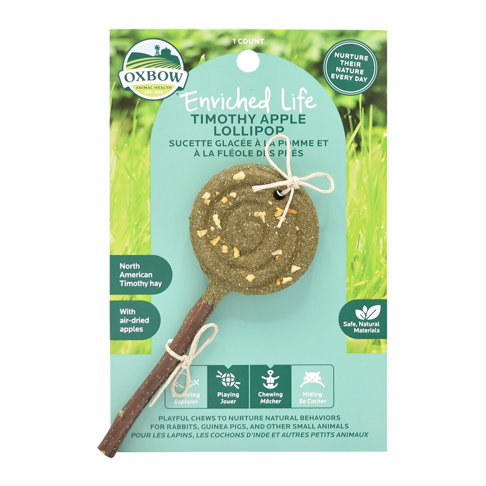 Oxbow Enriched Life Timothy Lollipop Apple puppy starter kit puppy crate puppy collar puppy pee pad puppy food