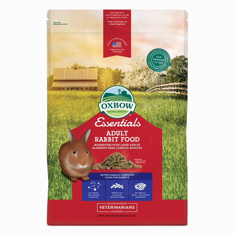 Oxbow Essentials - Adult Rabbit Food 10lb puppy starter kit puppy crate puppy collar puppy pee pad puppy food