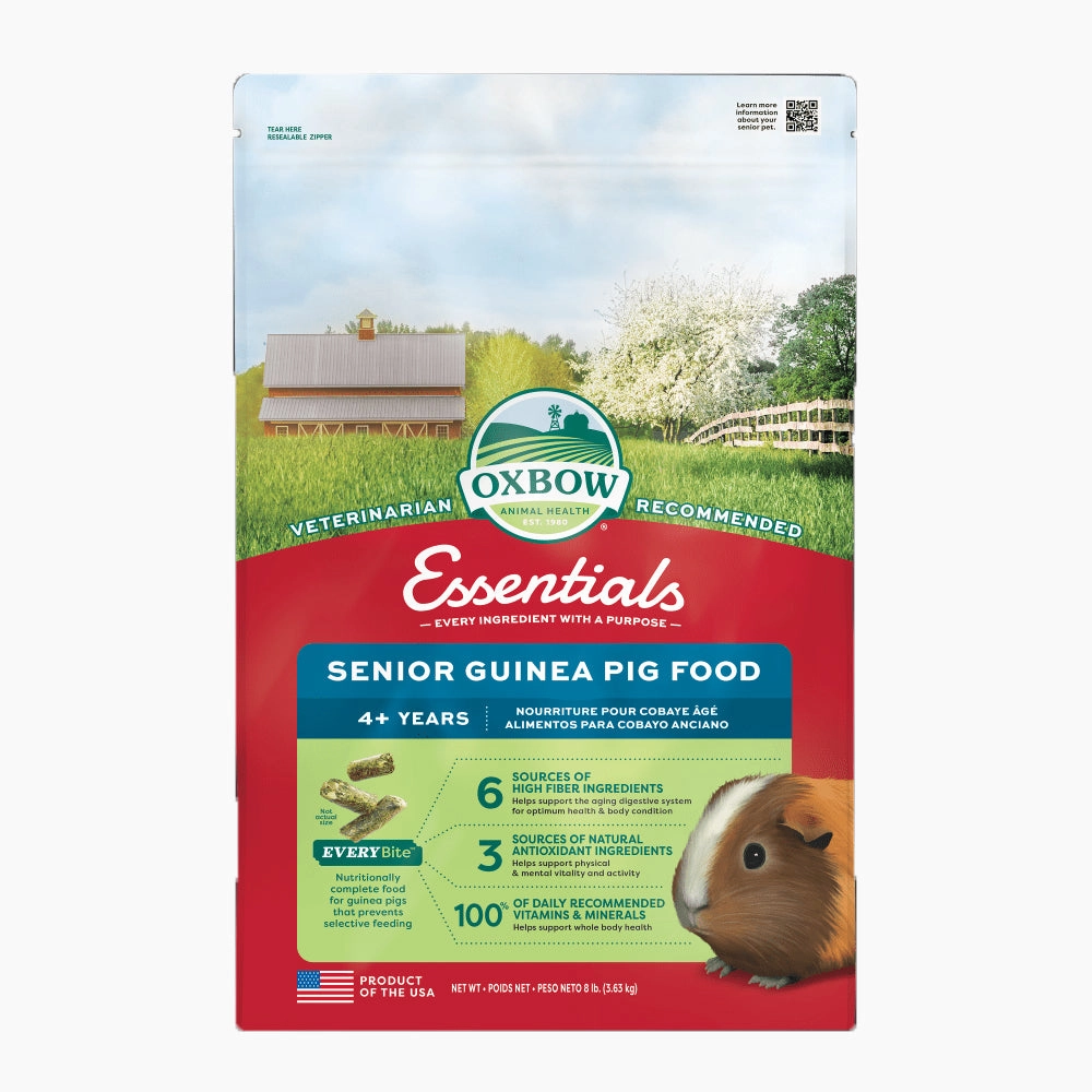 Oxbow Essentials - Senior Guinea Pig Food 8lb cat vitamins cat digestive aid cat immune support cat joint supplement cat skin supplement