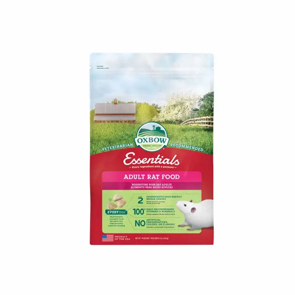 Oxbow Essentials Adult Rat Food 3lb cat vitamins cat digestive aid cat immune support cat joint supplement cat skin supplement