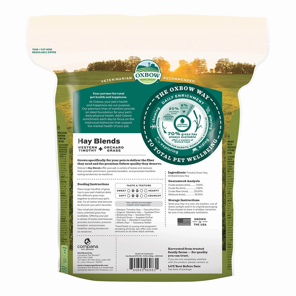 Oxbow Hay Blends Western Timothy & Orchard Grass 15oz