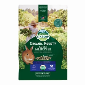 Oxbow Organic Bounty - Adult Rabbit Food 3lb puppy starter kit puppy crate puppy collar puppy pee pad puppy food