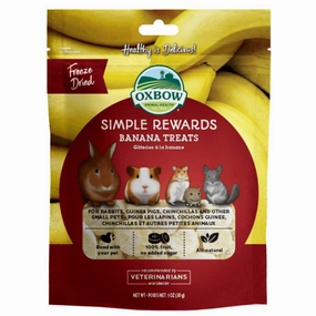 Oxbow Simple Rewards - Banana Treats 30g cat vitamins cat digestive aid cat immune support cat joint supplement cat skin supplement