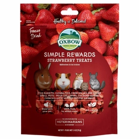 Oxbow Simple Rewards - Strawberry Treats 15g puppy starter kit puppy crate puppy collar puppy pee pad puppy food