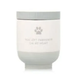 Pearhead Pet Ceramic Urn Memory Jar - Gray dog pain relief hip joint supplement senior dog care pet arthritis aid dog skin supplement
