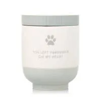 Pearhead Pet Ceramic Urn Memory Jar - Gray dog pain relief hip joint supplement senior dog care pet arthritis aid dog skin supplement