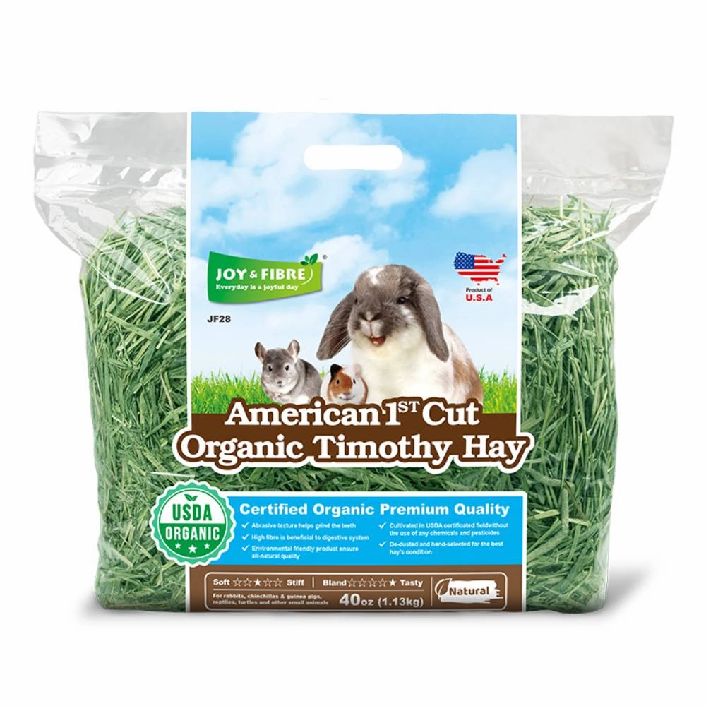 Pet Link Joy & Fibre American 1st Cut Organic Timothy Hay 40oz puppy starter kit puppy crate puppy collar puppy pee pad puppy food