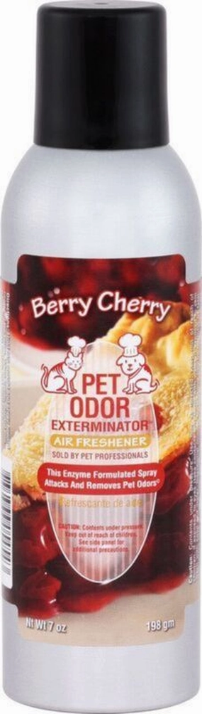 Pet Odor Exterminator Air Freshener Spray, Berry Cherry, 7 oz cat scratchers cat towers cat window perch cat heating pad cat calming spray