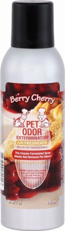 Pet Odor Exterminator Air Freshener Spray, Berry Cherry, 7 oz cat scratchers cat towers cat window perch cat heating pad cat calming spray