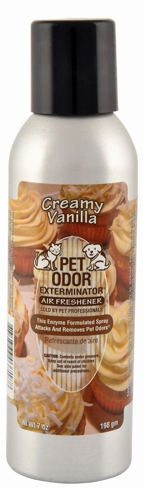 Pet Odor Exterminator Air Freshener Spray, Creamy Vanilla, 7 oz cat beds cat scratching post cat shampoo cat tunnel cat brush