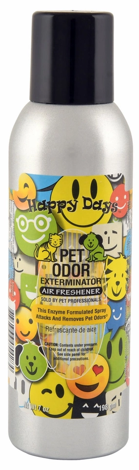 Pet Odor Exterminator Air Freshener Spray, Happy Days, 7 oz cat grooming cat shampoo cat conditioner cat comb cat grooming glove