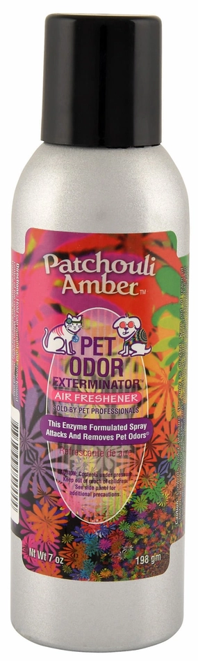 Pet Odor Exterminator Air Freshener Spray, Patchouli Amber, 7 oz cat beds cat scratching post cat shampoo cat tunnel cat brush