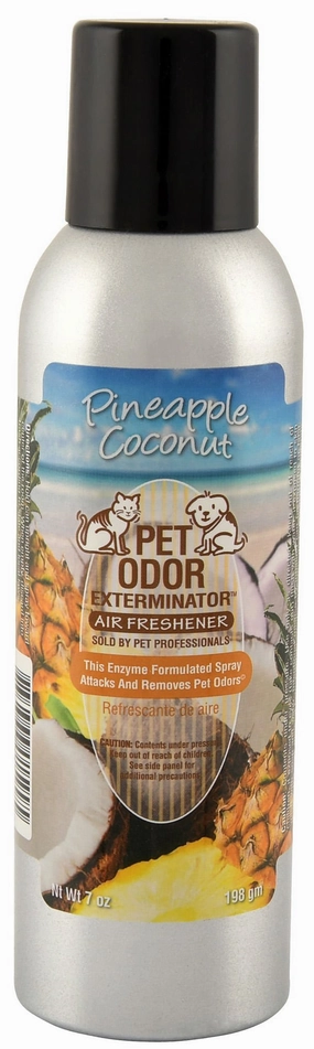 Pet Odor Exterminator Air Freshener Spray, Pineapple Coconut, 7 oz cat beds cat scratching post cat shampoo cat tunnel cat brush