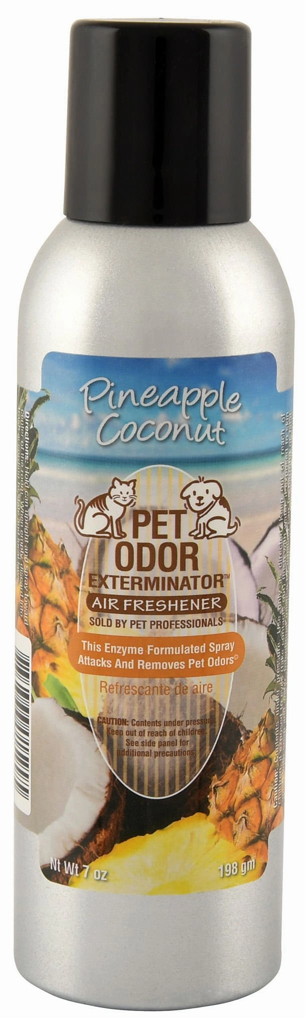 Pet Odor Exterminator Air Freshener Spray, Pineapple Coconut, 7 oz cat beds cat scratching post cat shampoo cat tunnel cat brush