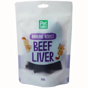 PetCubes Beef Liver Grain-Free Treats For Cats & Dogs 100g fly trap horse fly spray poultry fly control fly repellent farm fly solution