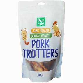 PetCubes Pork Trotters Grain-Free Treats For Cats & Dogs 2pc natural cat food soft cat treats freeze dried cat food organic cat treats indoor cat food