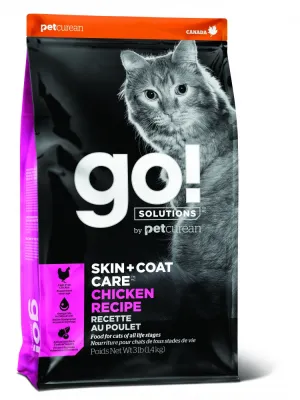 Petcurean Go! Solutions Skin   Coat Care Chicken Recipe Dry Cat Food cat treats toys for cats cat hair remover cat cleaning supplies cat food bowl